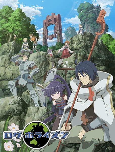 Análise da direção visual de Log Horizon: cores, design e composição que dão vida ao MMORPG.