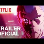 Cena de Cyberpunk Edgerunners com visual neon e ação