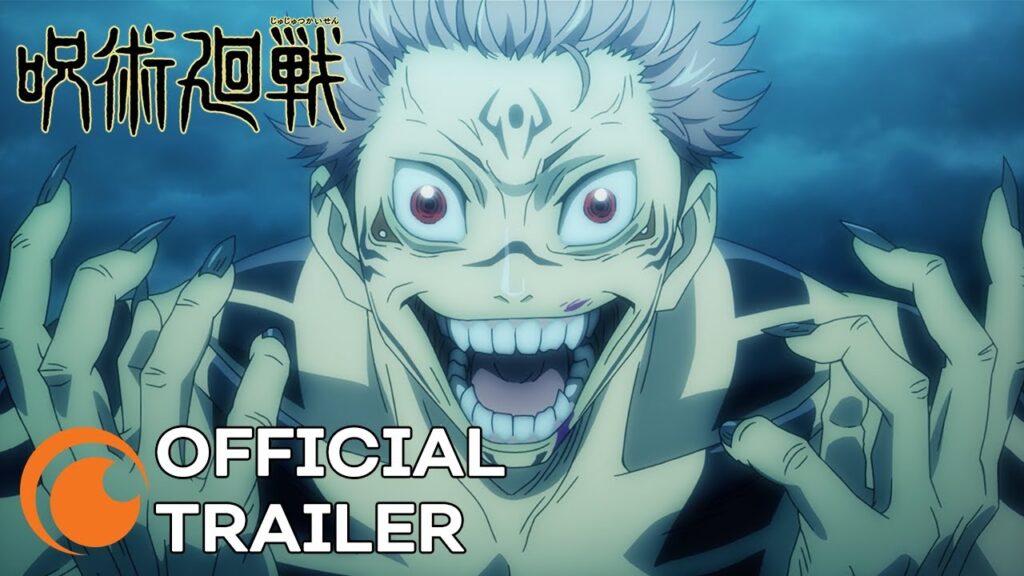Cena do trailer de Jujutsu Kaisen com Itadori e energia amaldiçoada