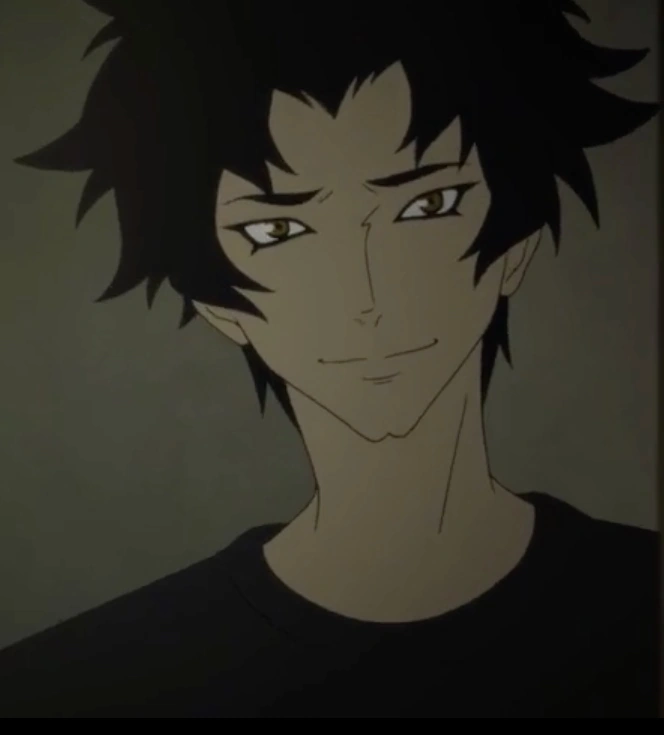 Akira Fudo em Devilman Crybaby com expressão suave antes de se transformar