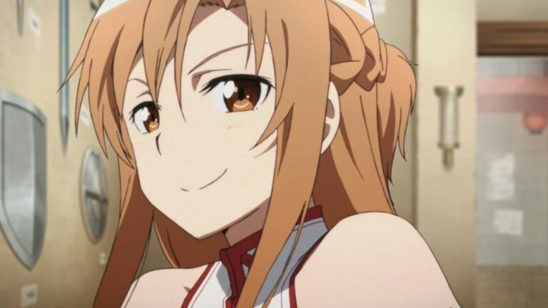 Asuna Yuuki em cena do anime Sword Art Online