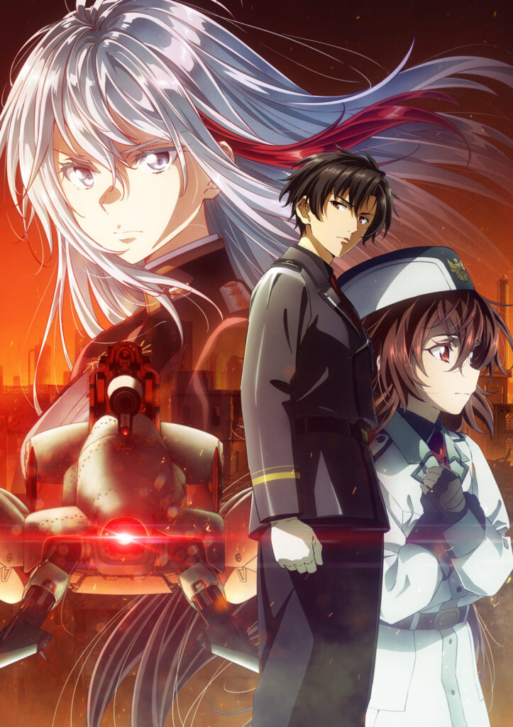 Key visual oficial de 86: Eighty-Six (imagem promocional) usada como exemplo de retorno em segunda parte