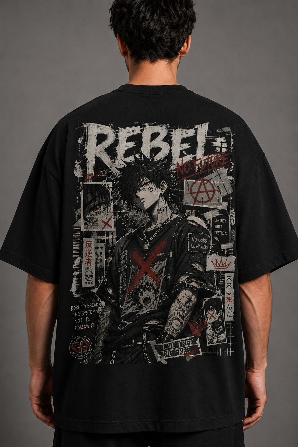 Camiseta Oversized Rebel