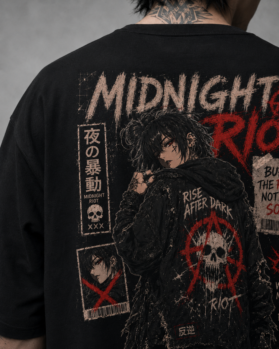 Camiseta Oversized Midnight Riot