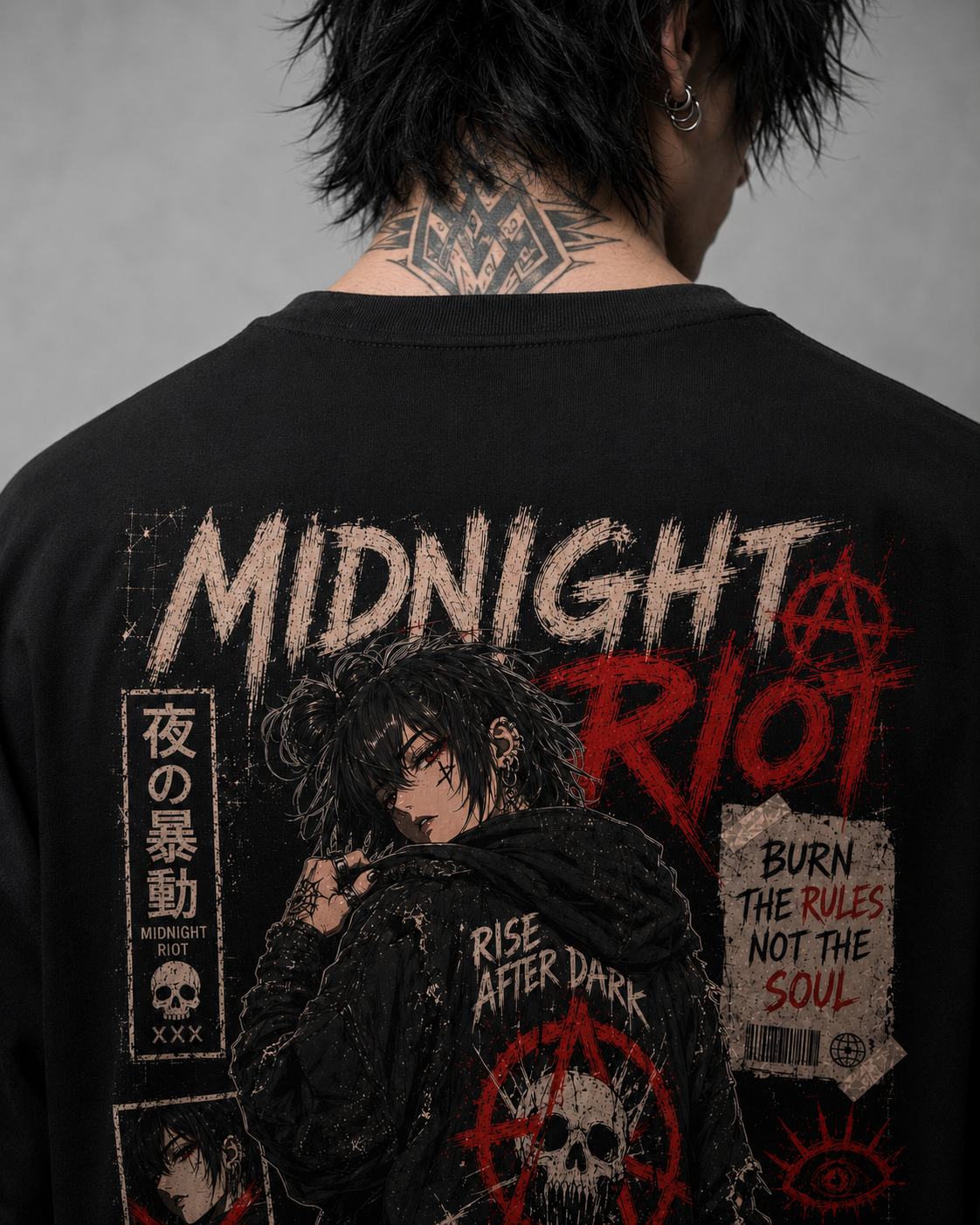 Camiseta Oversized Midnight Riot