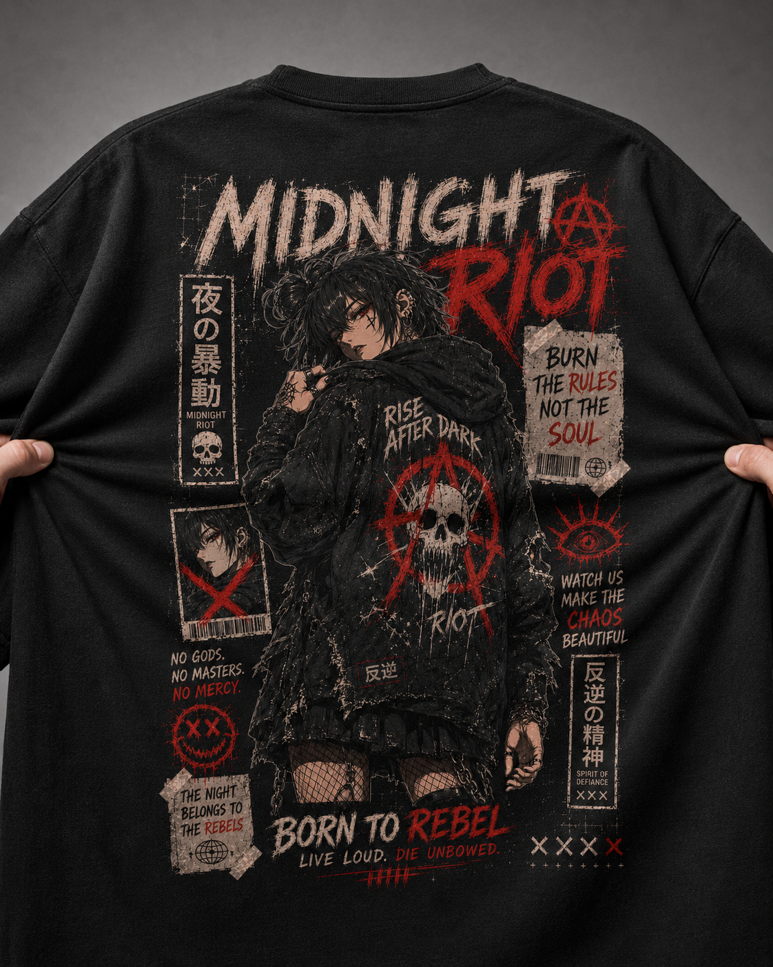 Camiseta Oversized Midnight Riot
