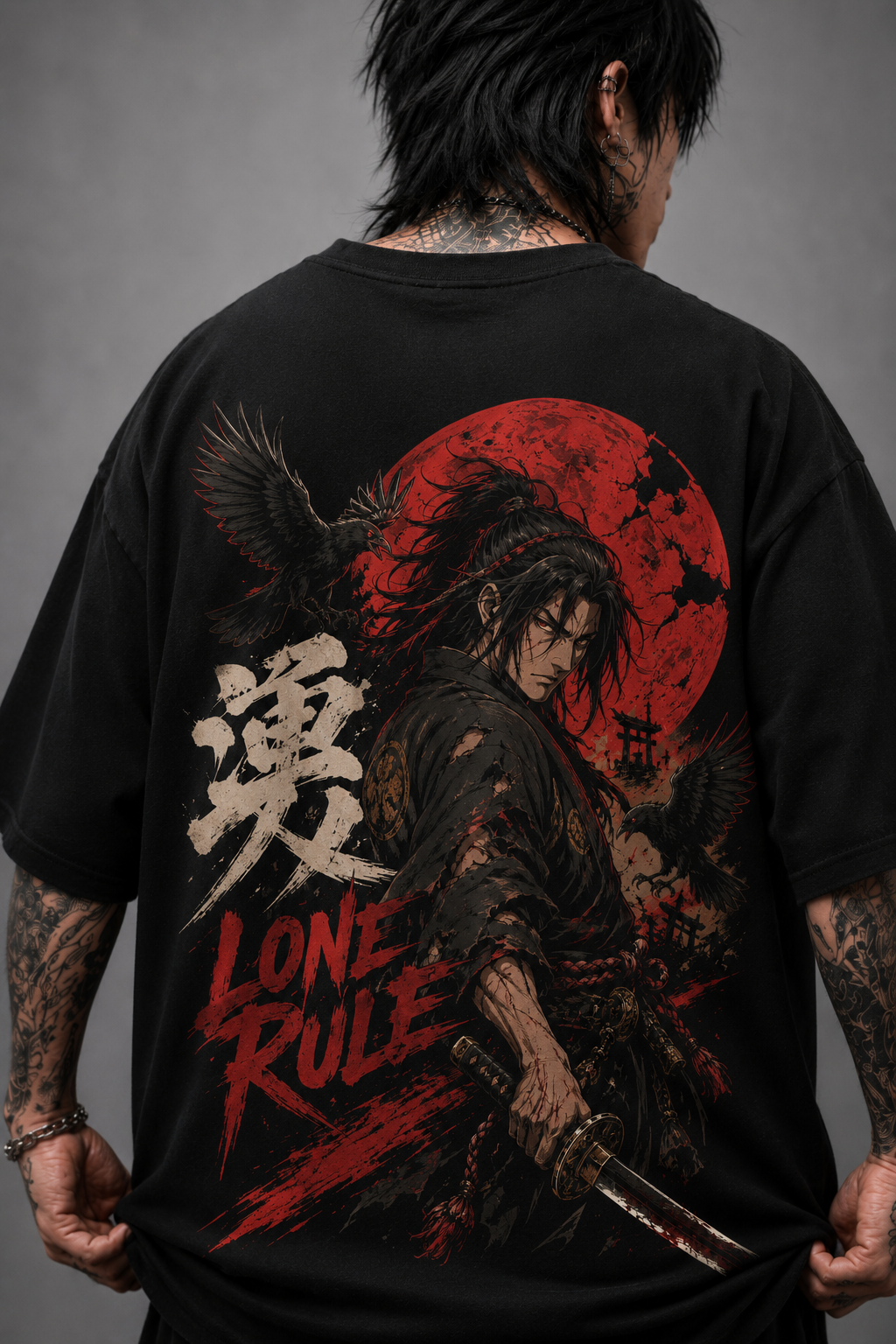 Camiseta Oversized Lone Rule