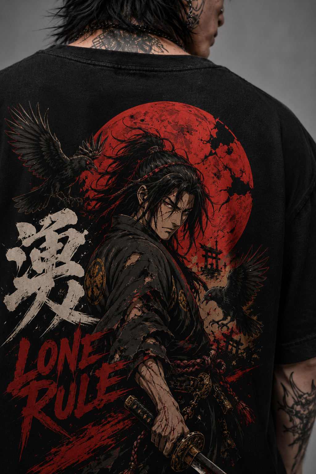 Camiseta Oversized Lone Rule