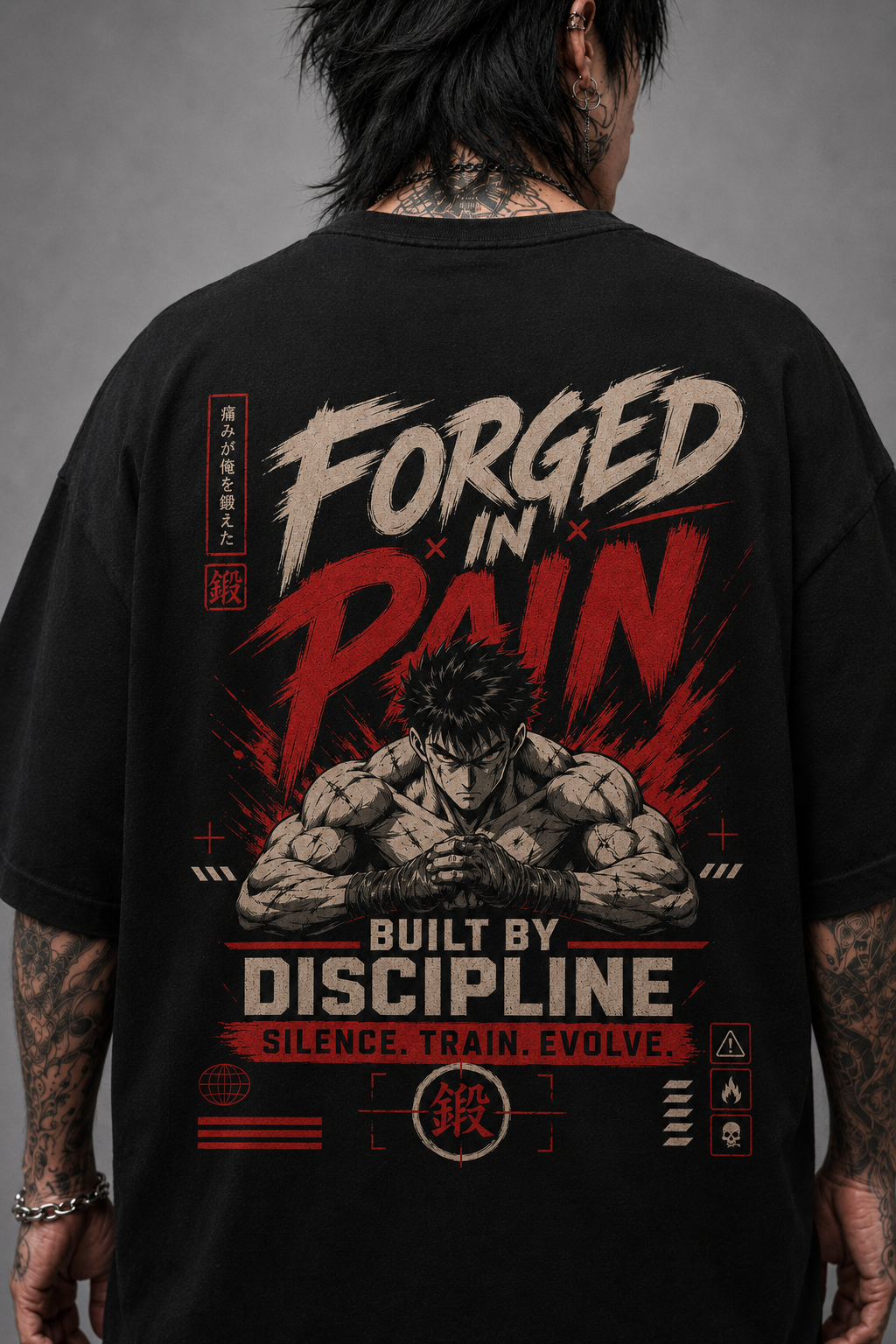 Camiseta Oversized Forged In Pain