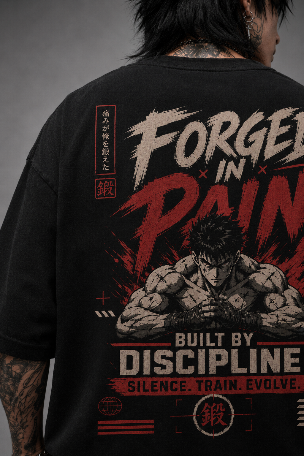 Camiseta Oversized Forged In Pain