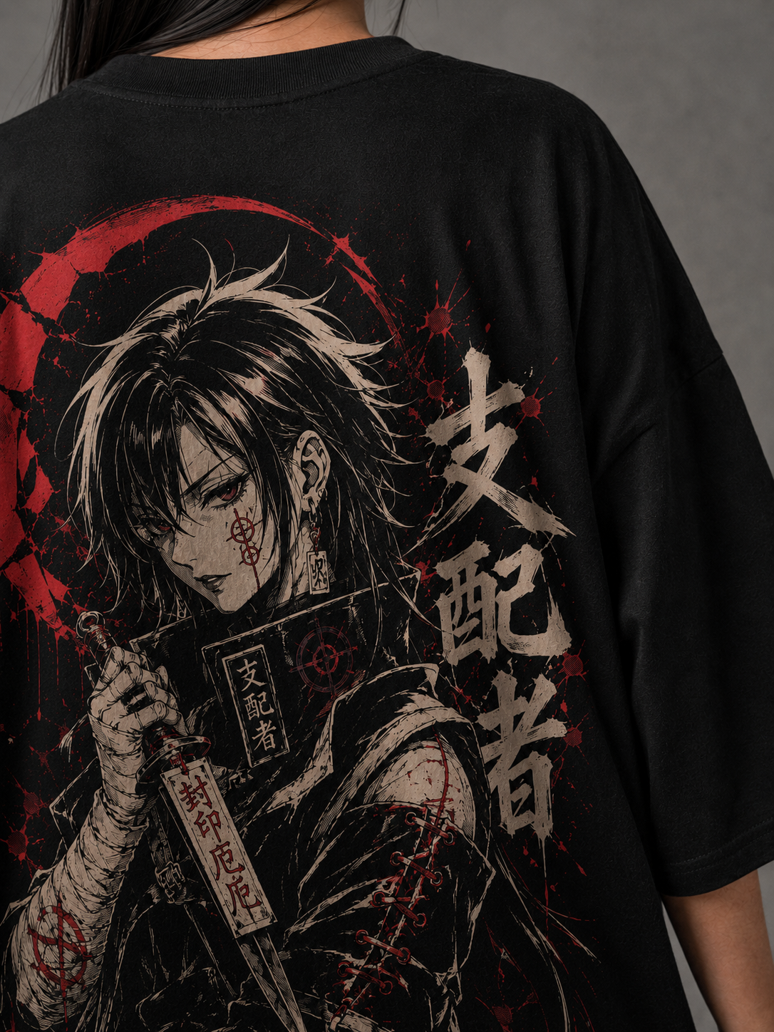 Camiseta Oversized Blood Seal