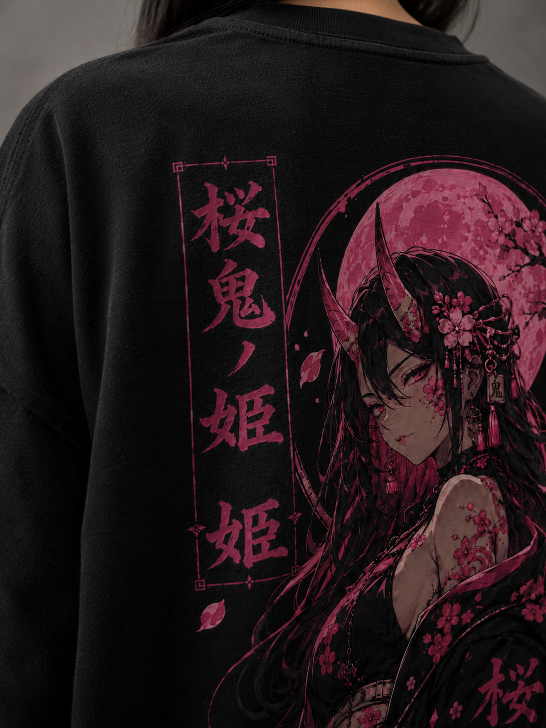 Camiseta Oversized Sakura Horns