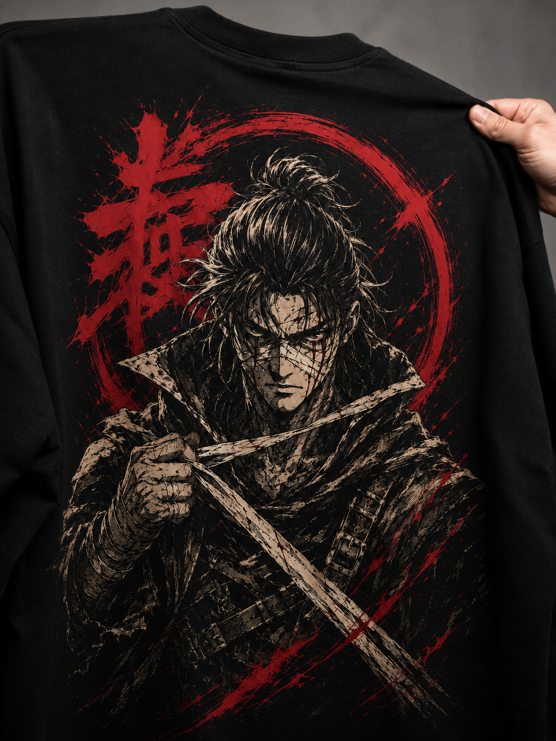 Camiseta Oversized Blood Ronin