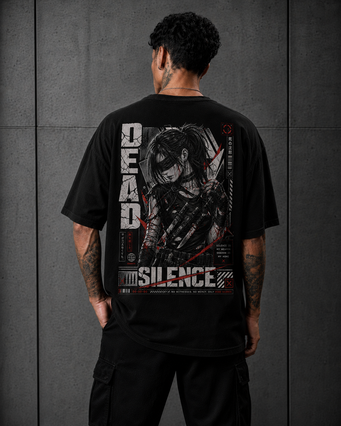 Camiseta Oversized Dead Silence