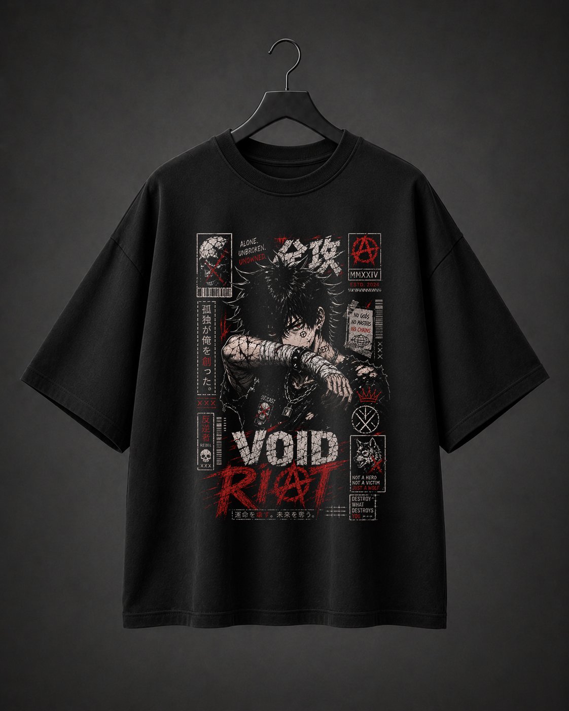 Camiseta Básica Oversized Void Riot