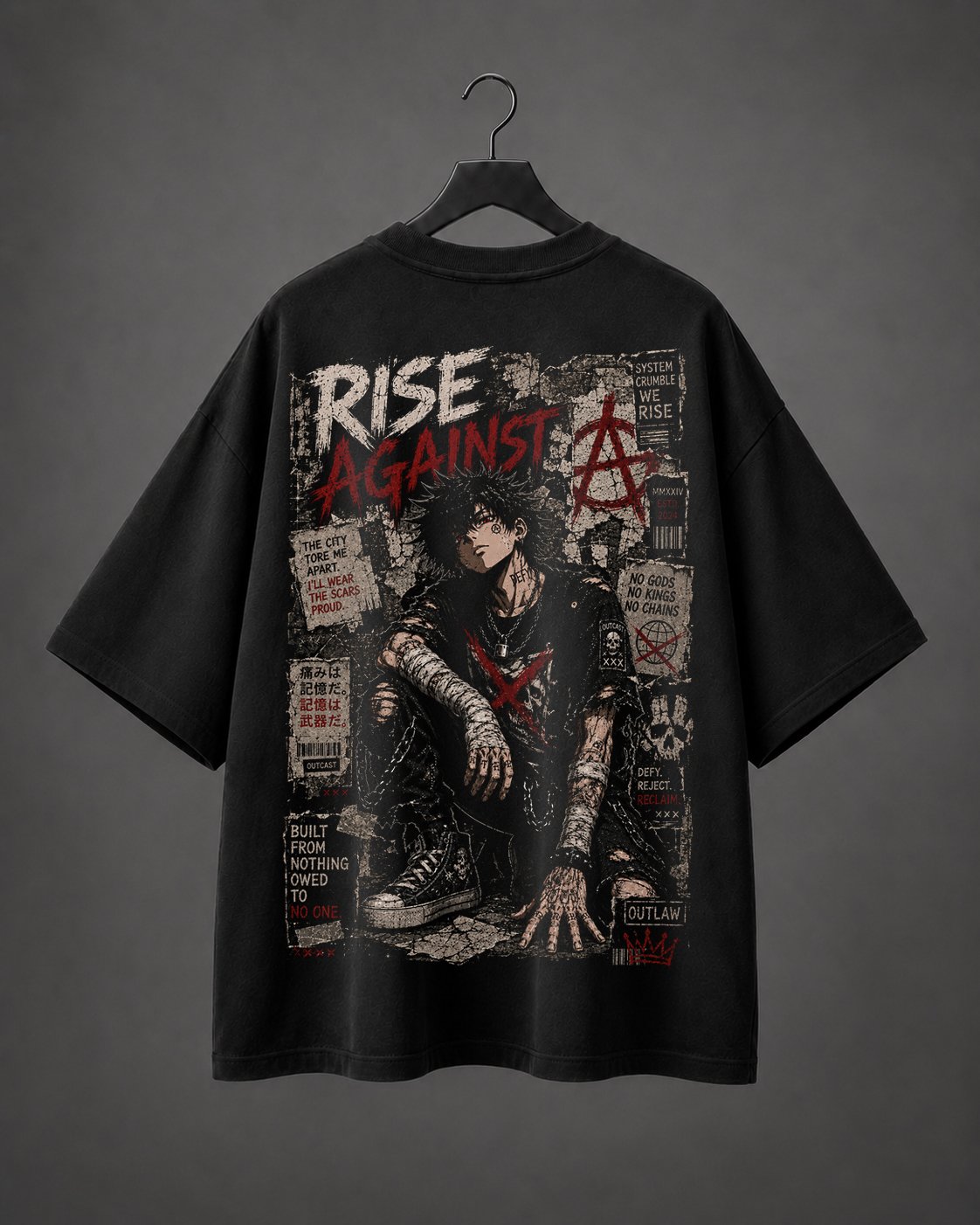 Camiseta Oversized Rise Against