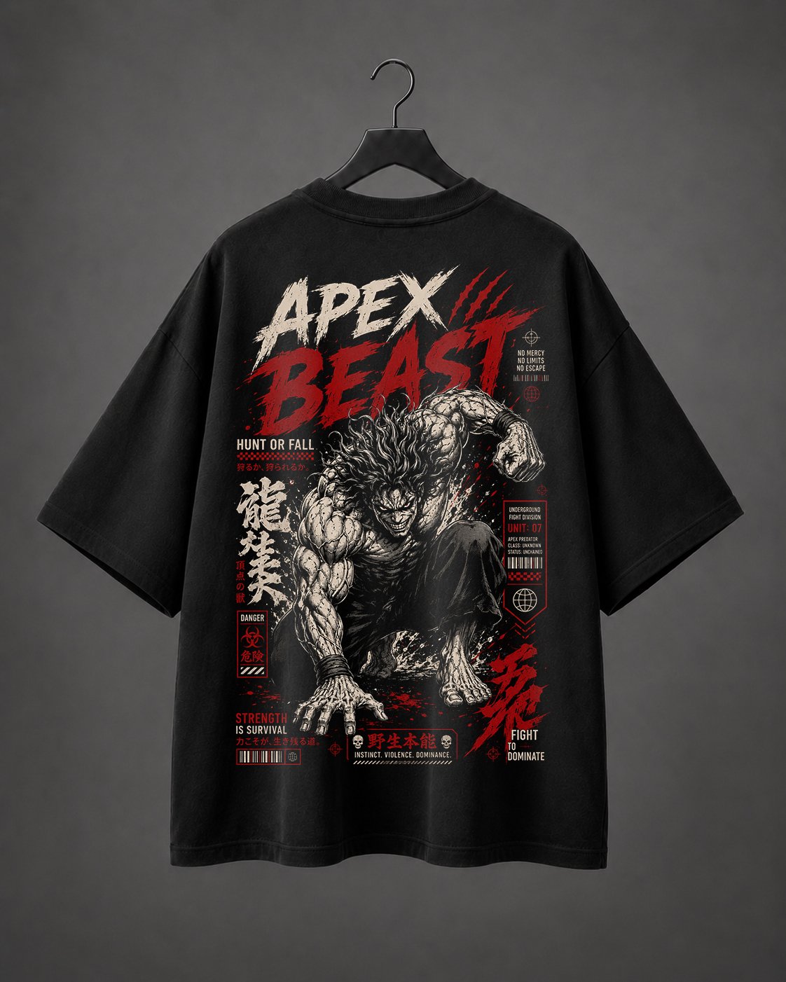Camiseta Oversized Apex Beast