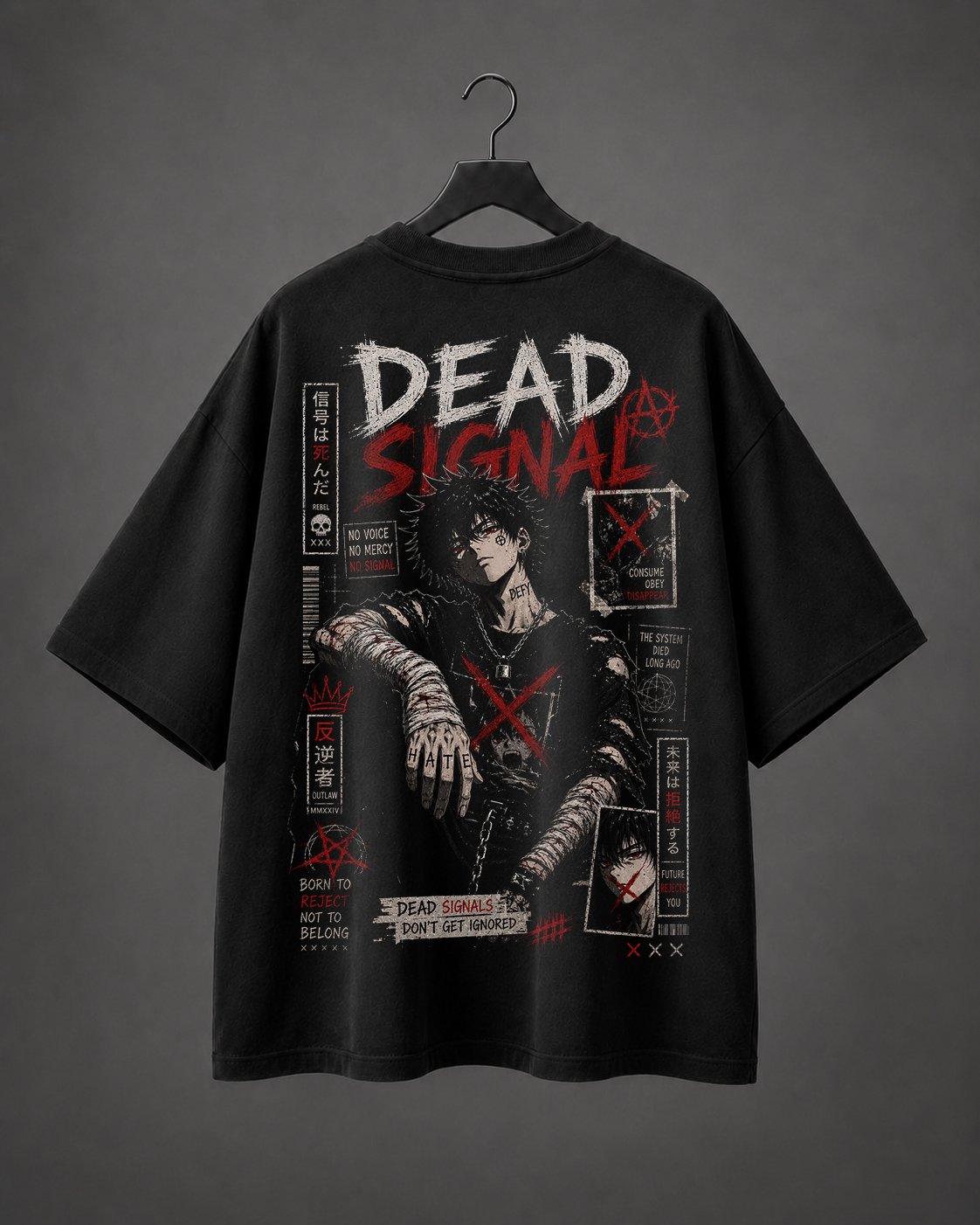 Camiseta Oversized Dead Signal