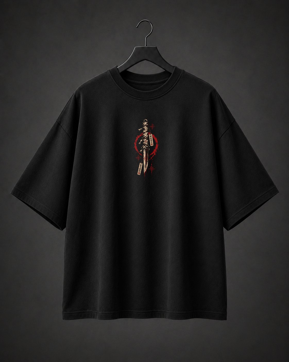 Camiseta Oversized Blood Ronin em outro ângulo