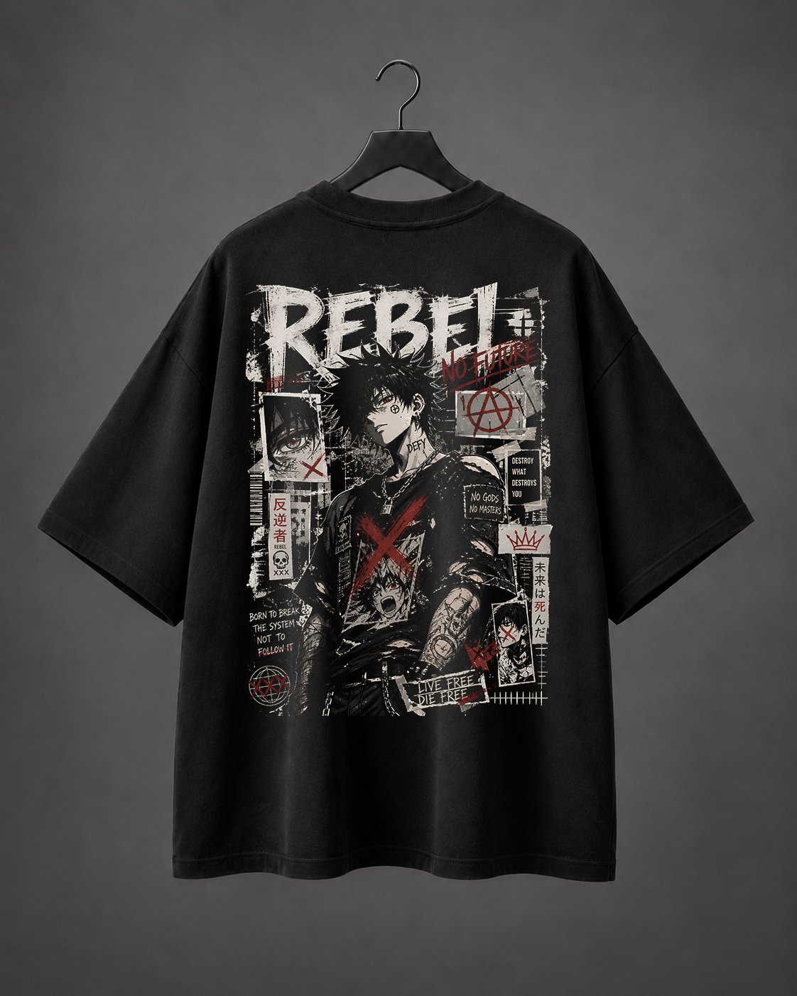 Camiseta Oversized Rebel