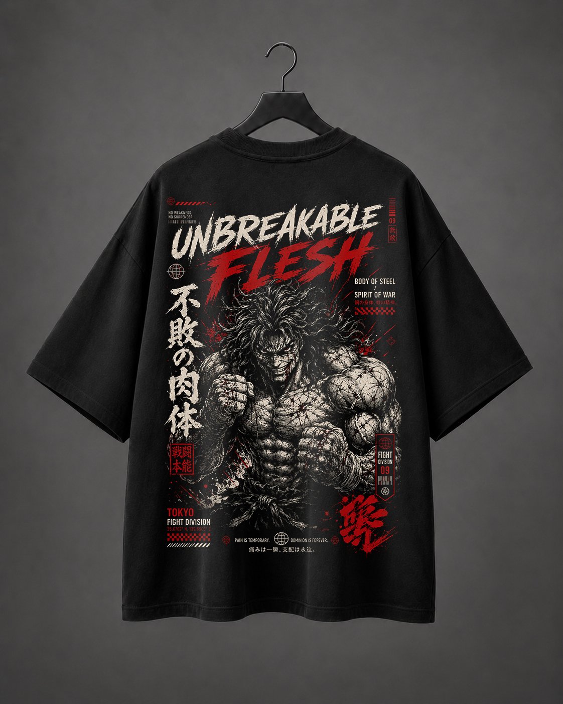 Camiseta Oversized Unbreakable Flesh