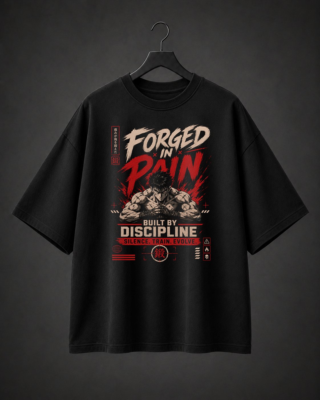 Camiseta Oversized Forged In Pain
