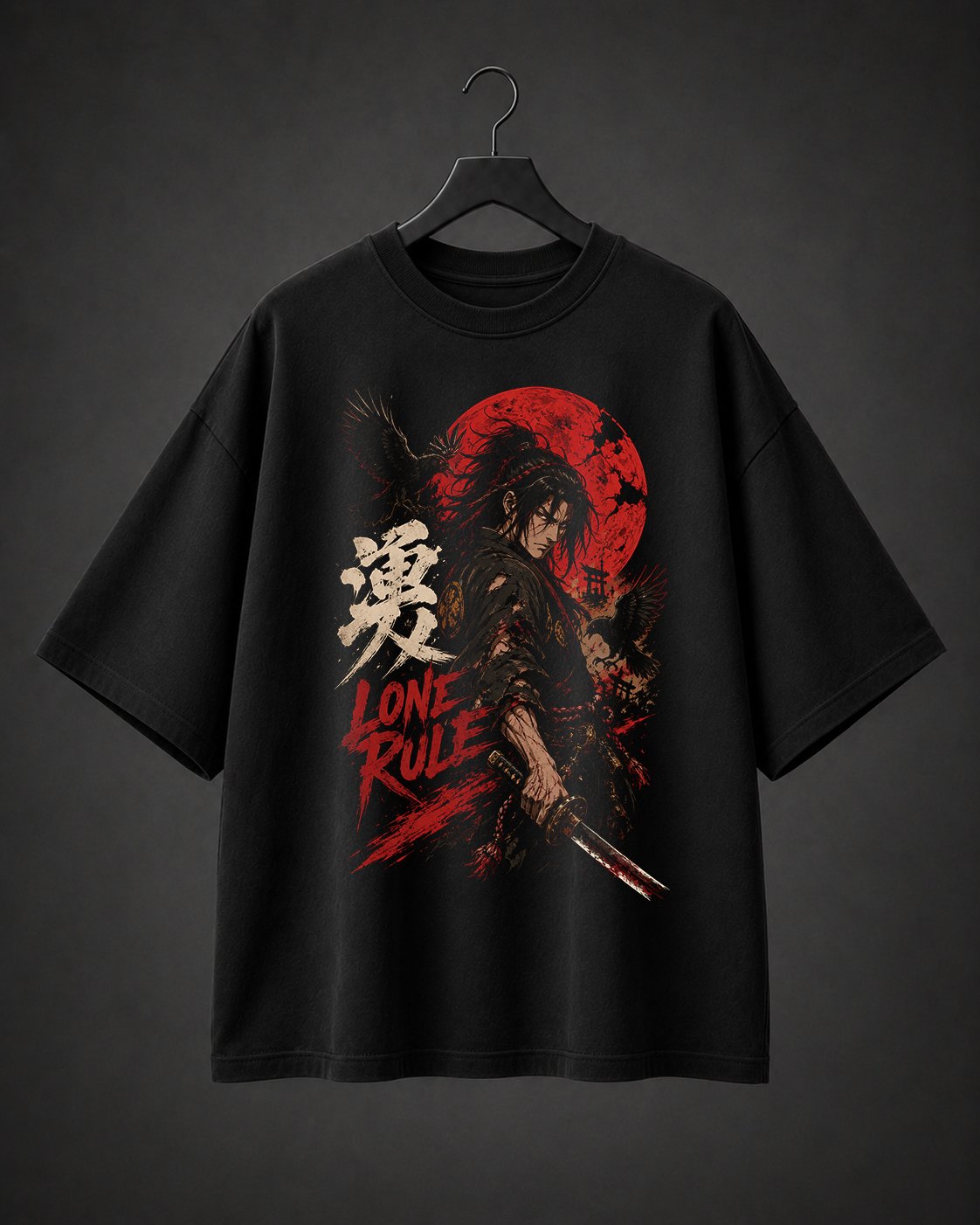 Camiseta Básica Oversized Lone Rule