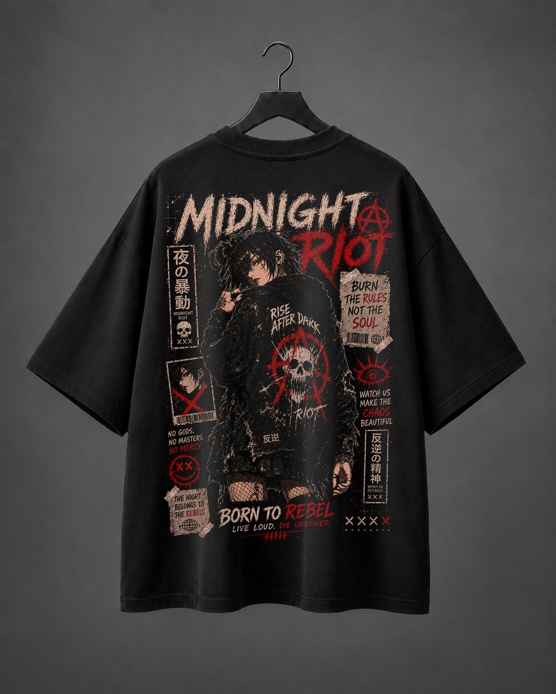 Camiseta Oversized Midnight Riot