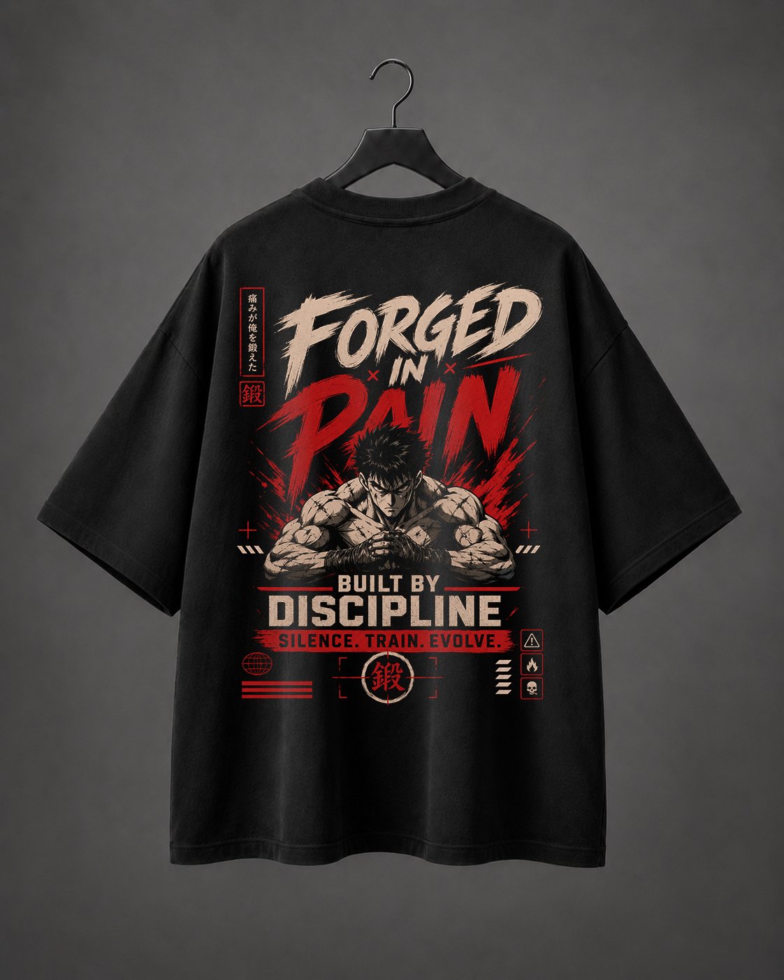 Camiseta Oversized Forged In Pain