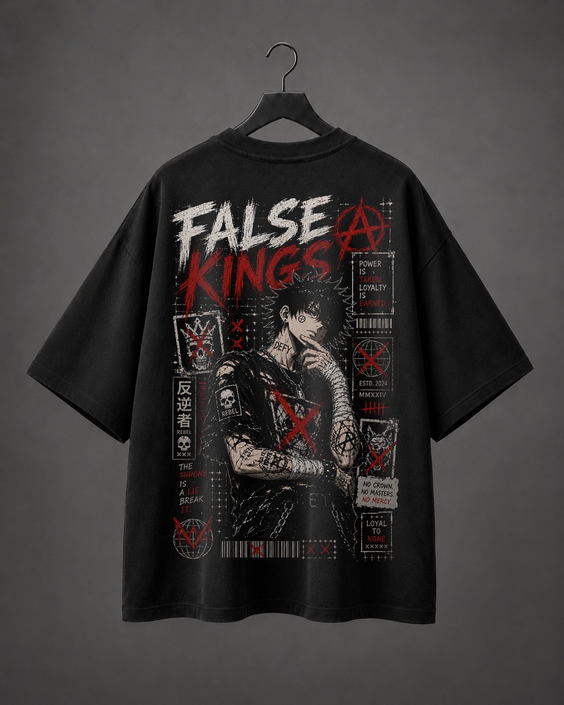 Camiseta Oversized False Kings