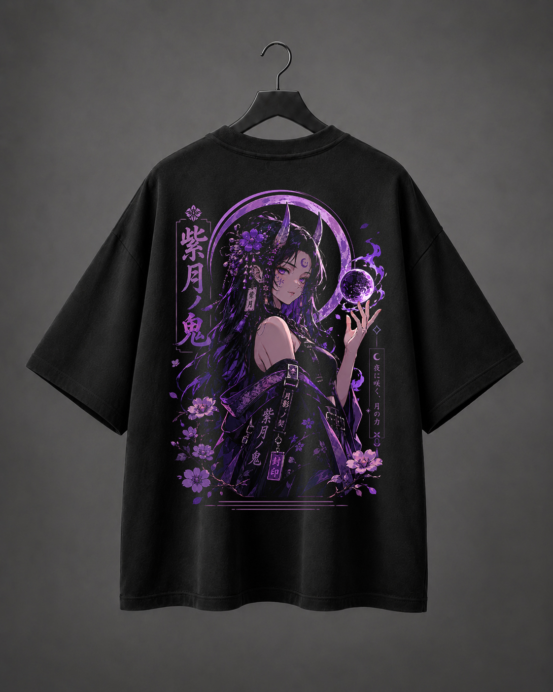 Camiseta Oversized Purple Moon