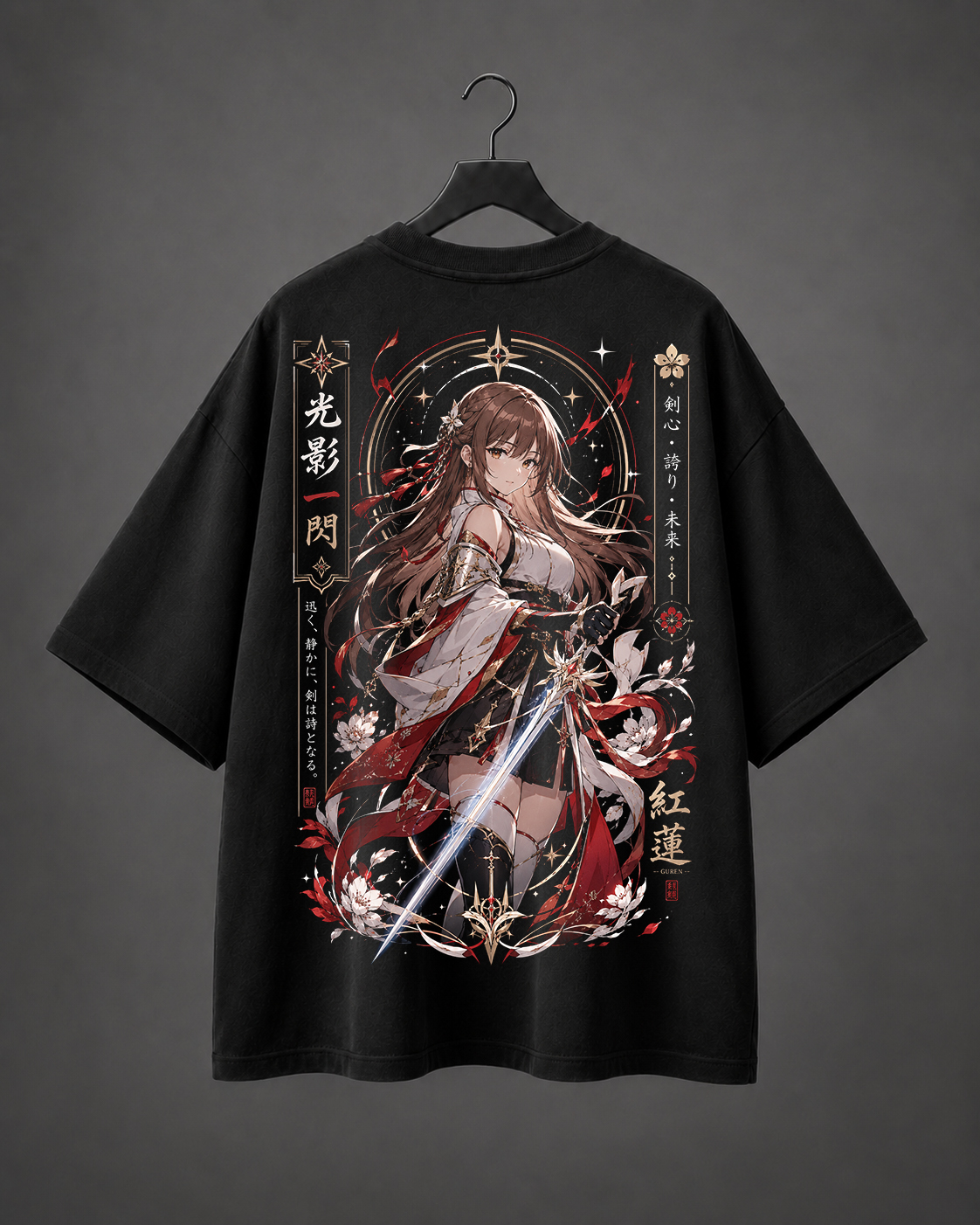 Camiseta Oversized Crimson Oath