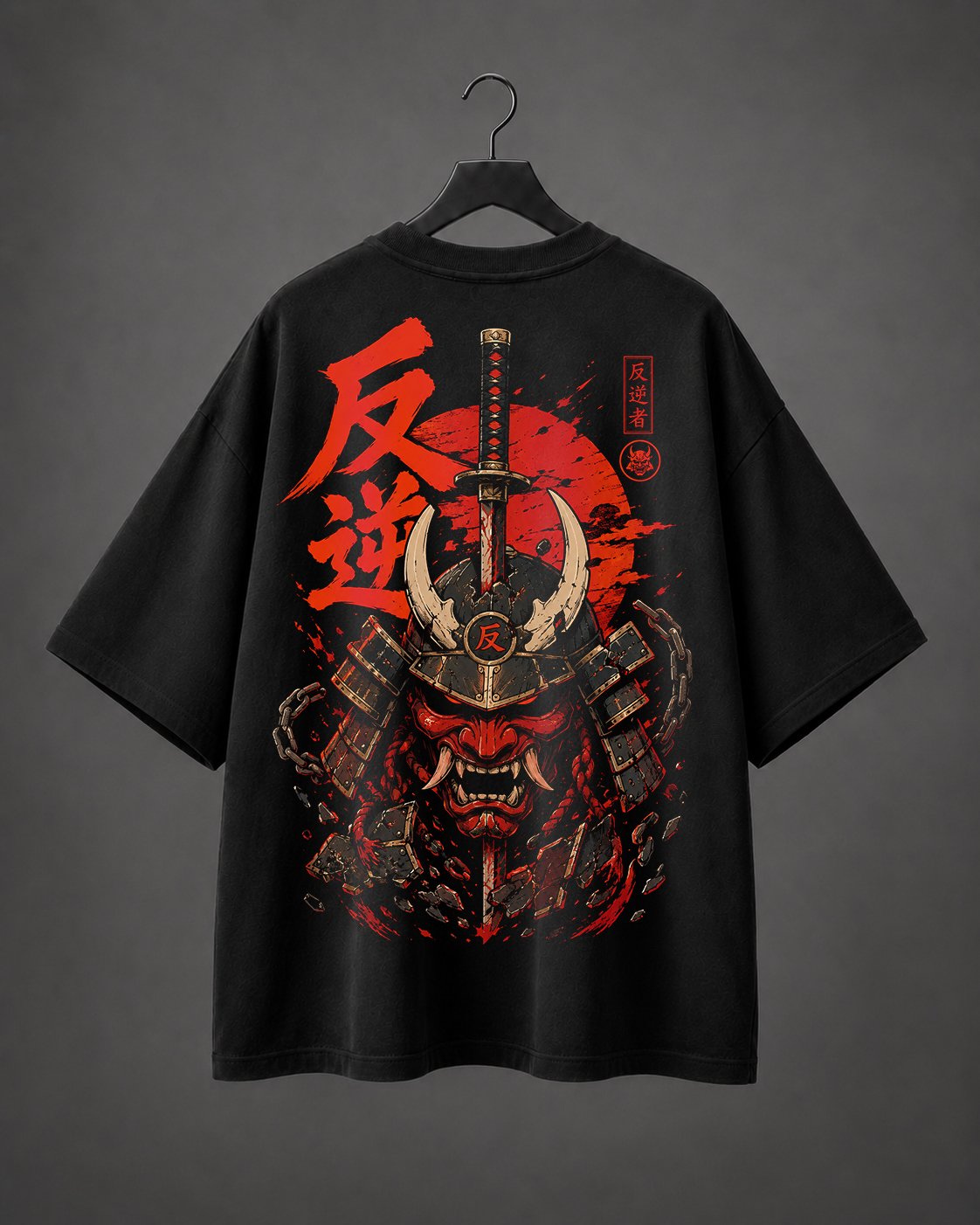 Camiseta Oversized Rebel Oni