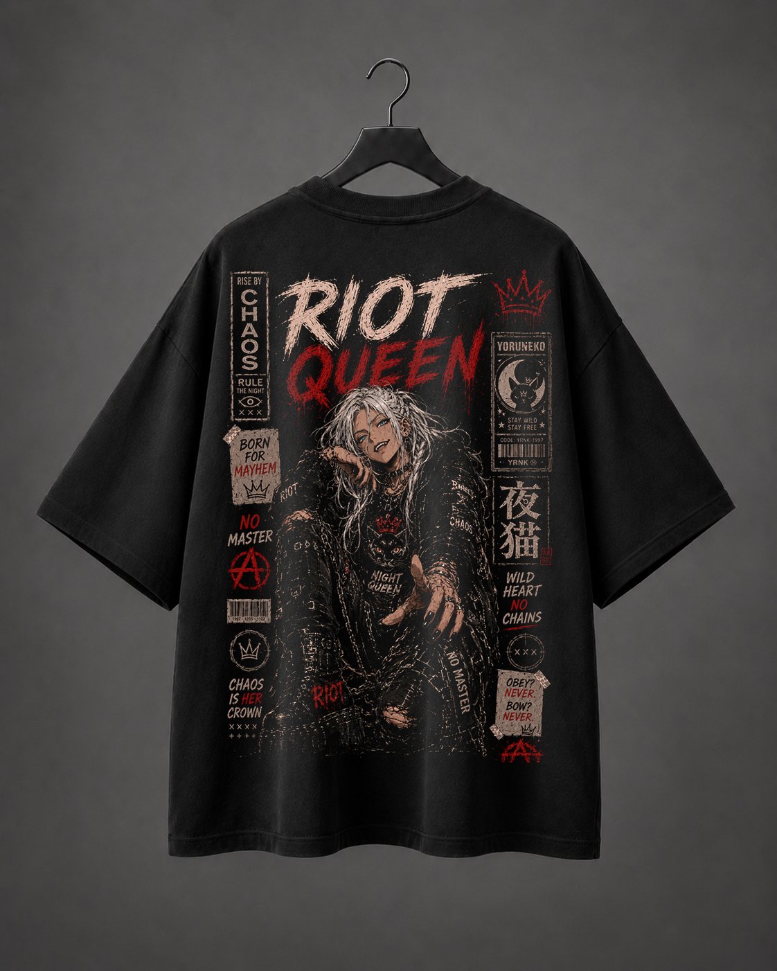 Camiseta Oversized Riot Queen