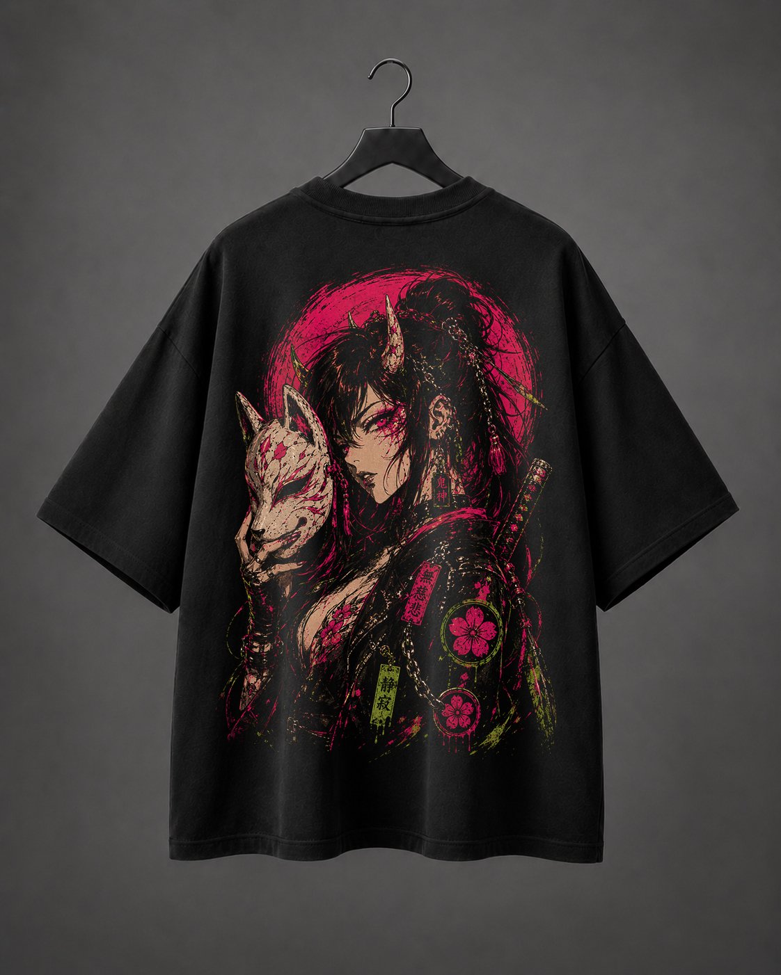 Camiseta Oversized Kitsune Venom