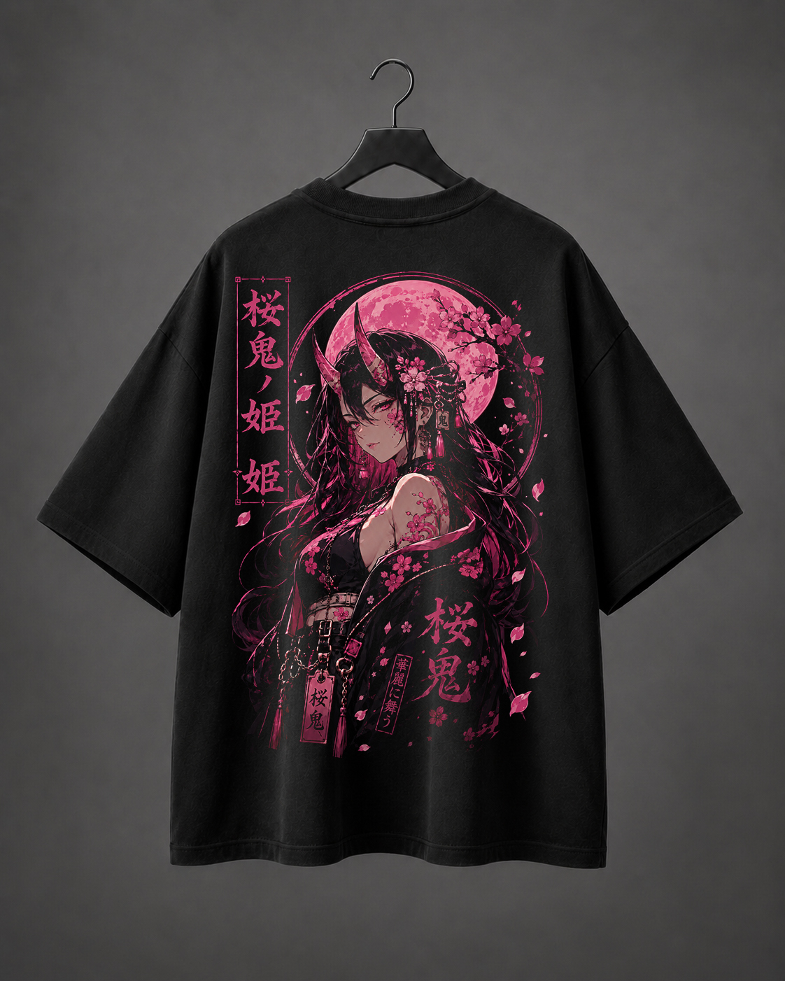 Camiseta Oversized Sakura Horns