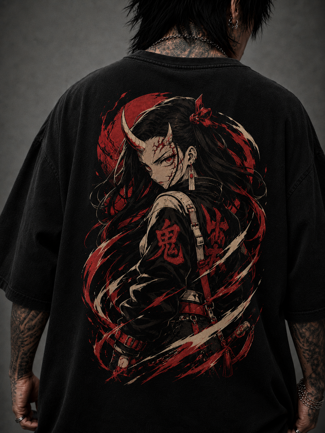 Camiseta Oversized Akai Oni Mod.02
