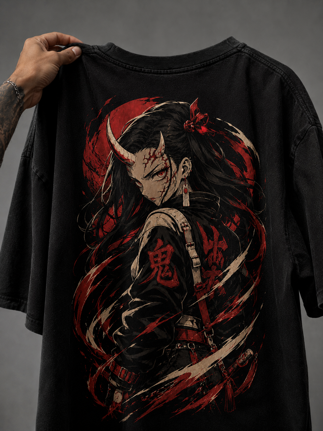 Camiseta Oversized Akai Oni Mod.02