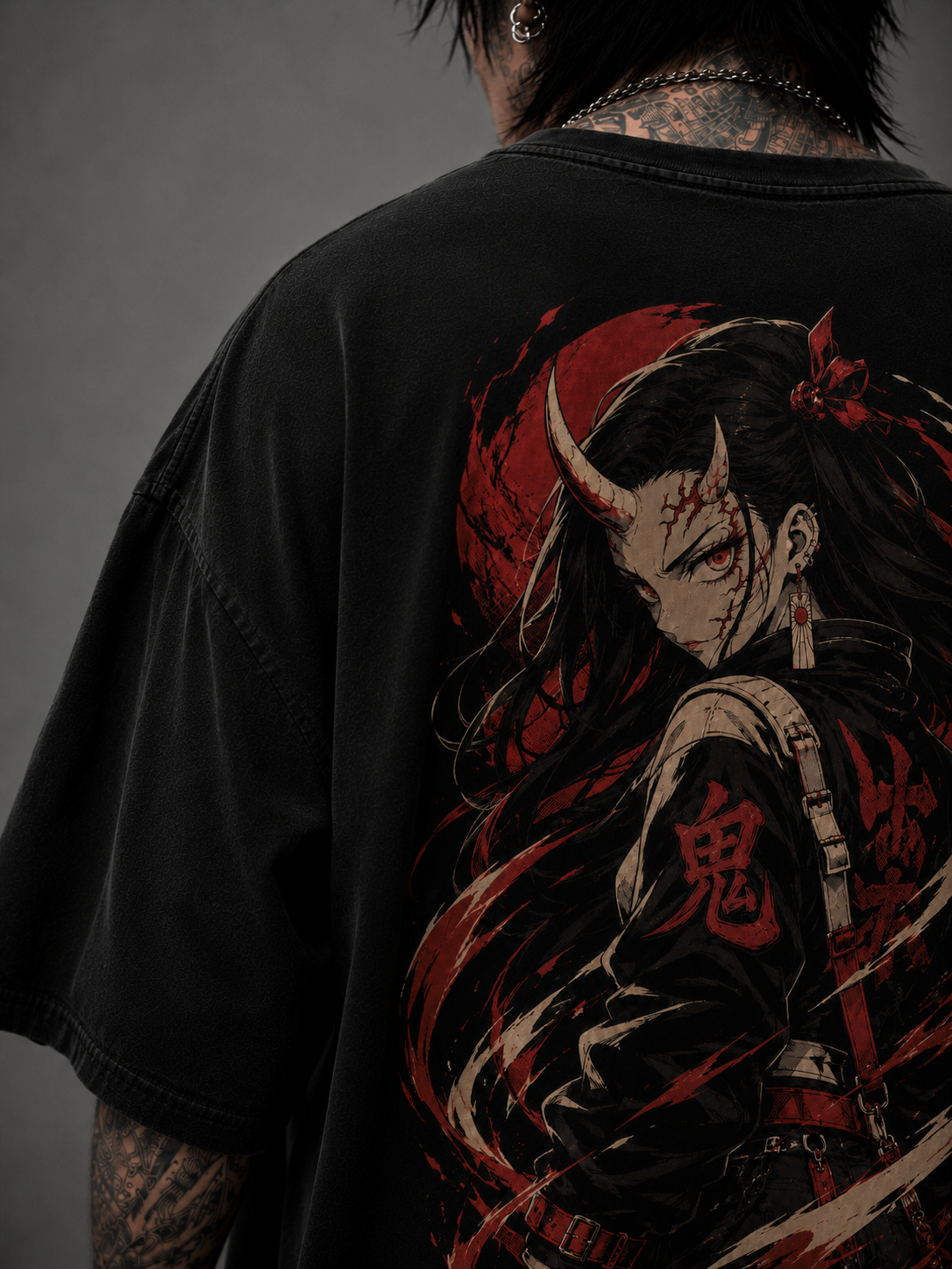 Camiseta Oversized Akai Oni Mod.02