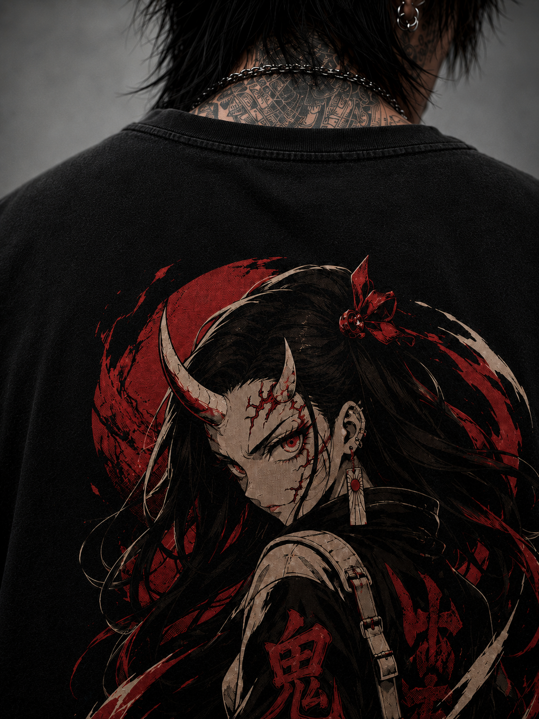Camiseta Oversized Akai Oni Mod.02