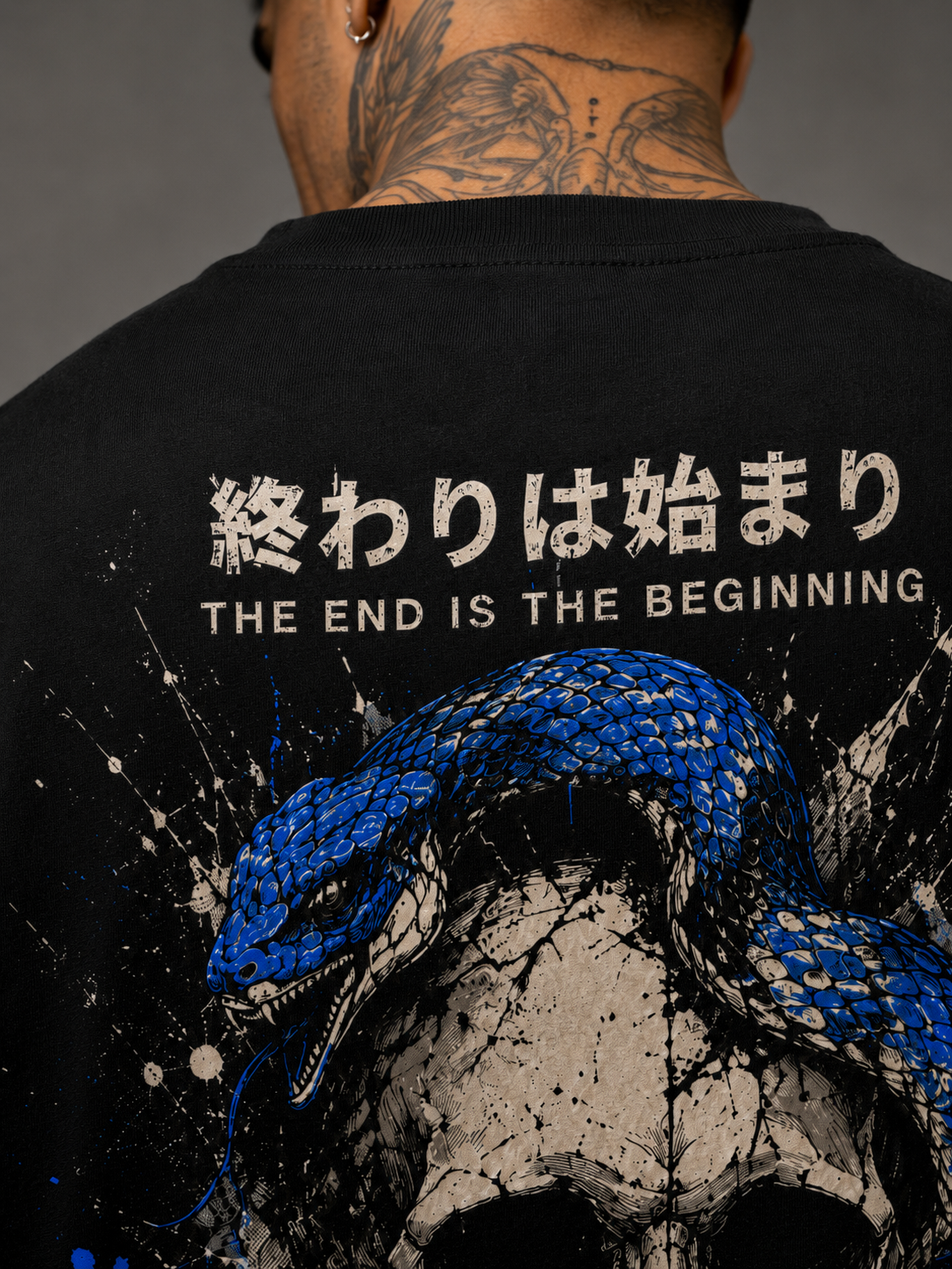 Camiseta Oversized Owari Serpent