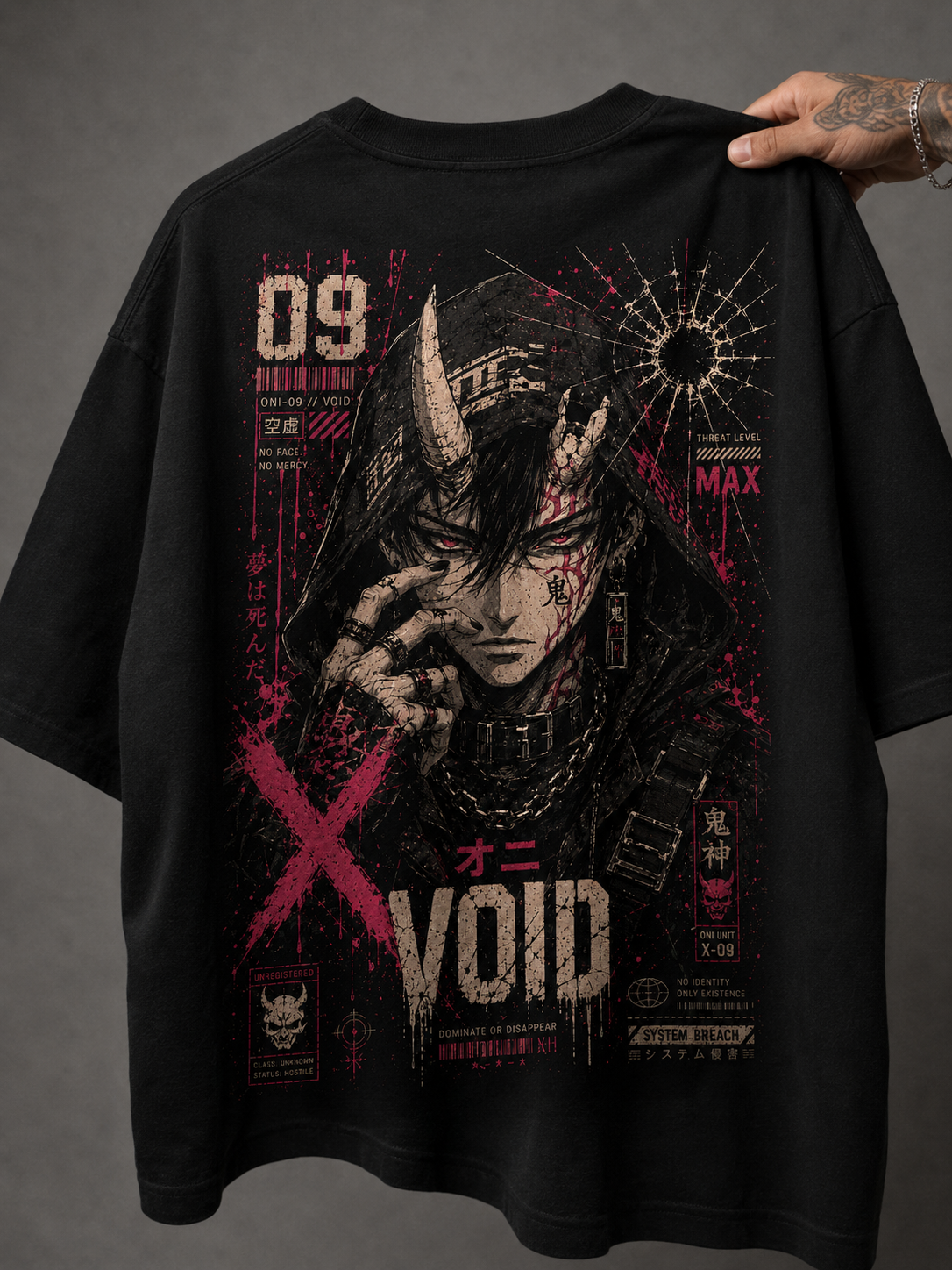 Camiseta Oversized Oni Void 09