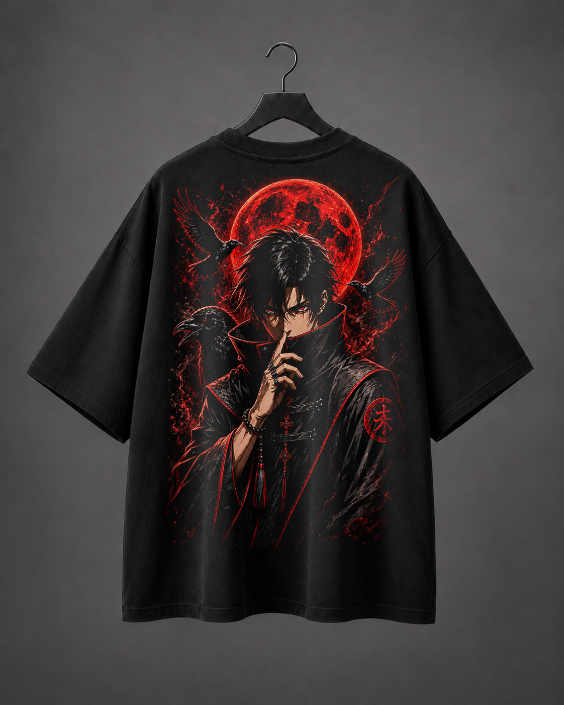 Camiseta Oversized Kurotsuki Raven