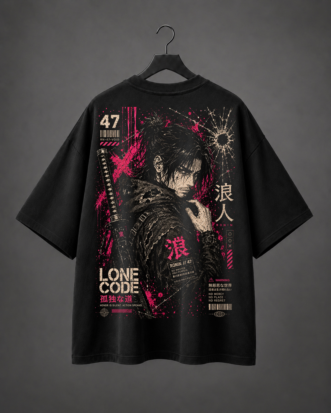 Camiseta Oversized Ronin Void 47