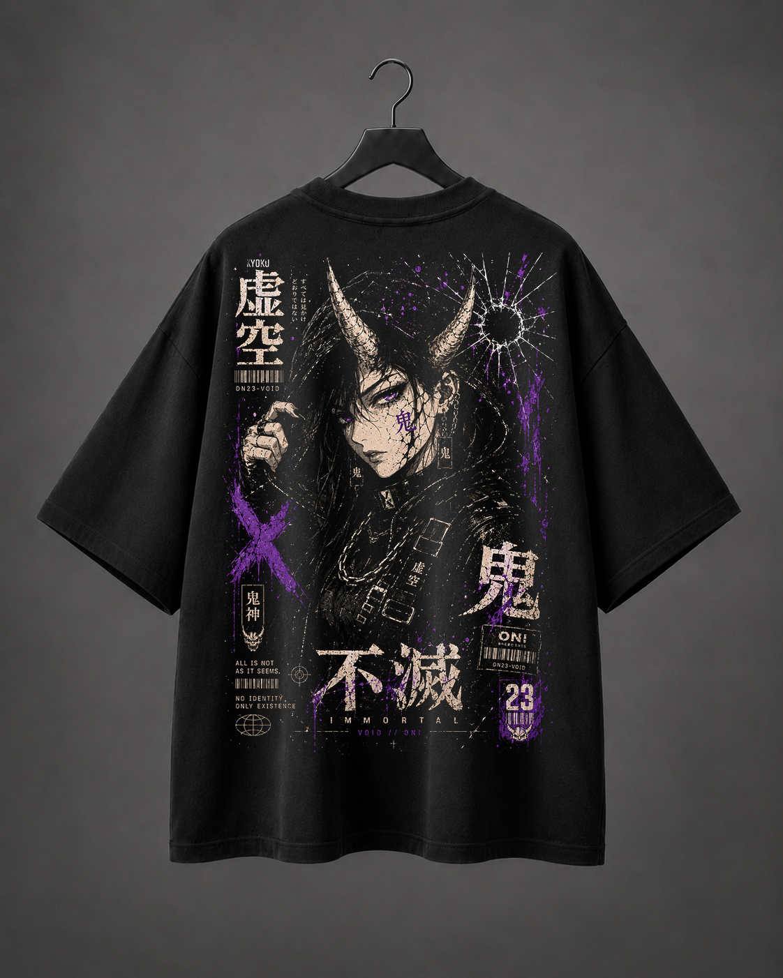 Camiseta Oversized Fumetsu Oni