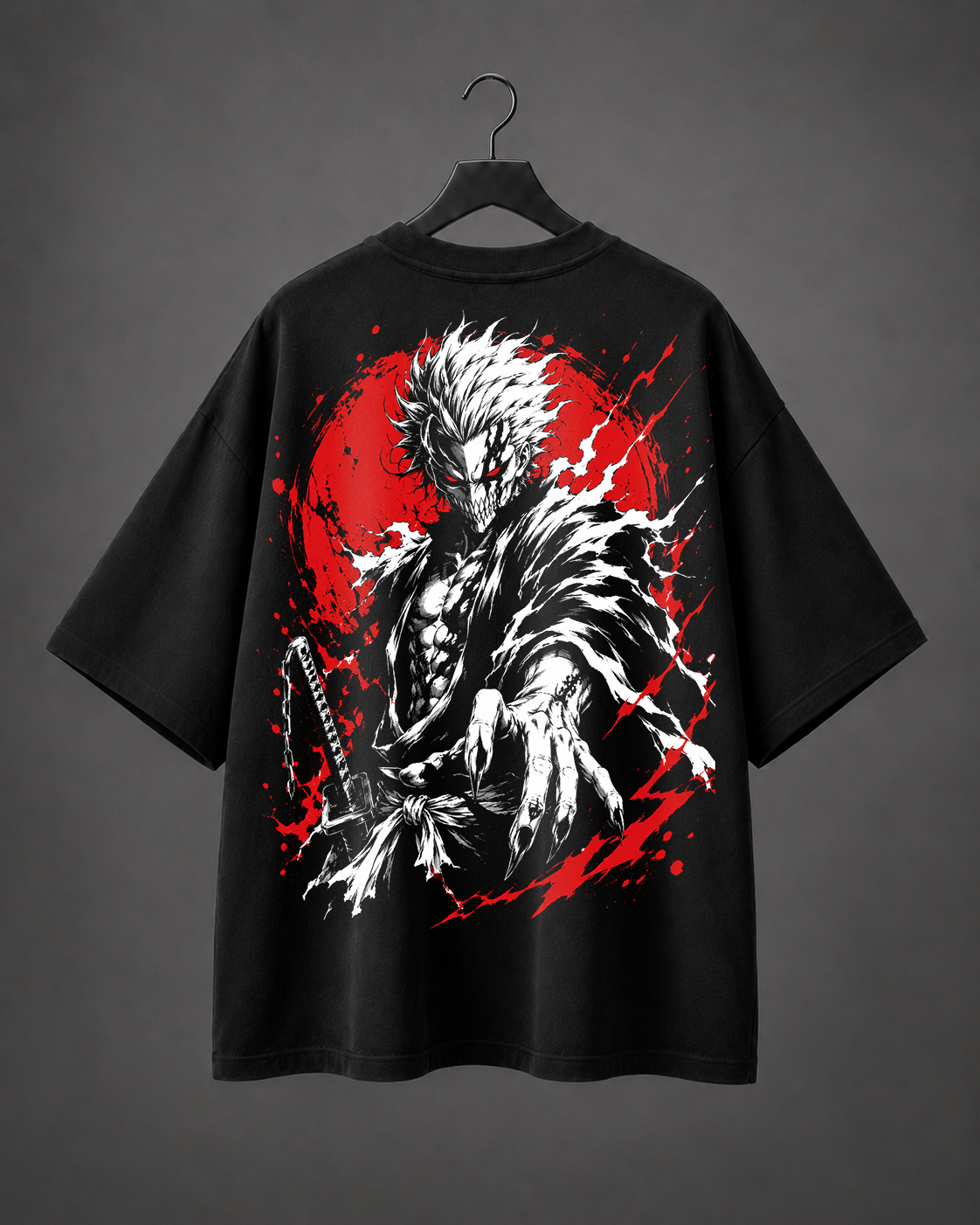 Camiseta Oversized Hollow Akuma