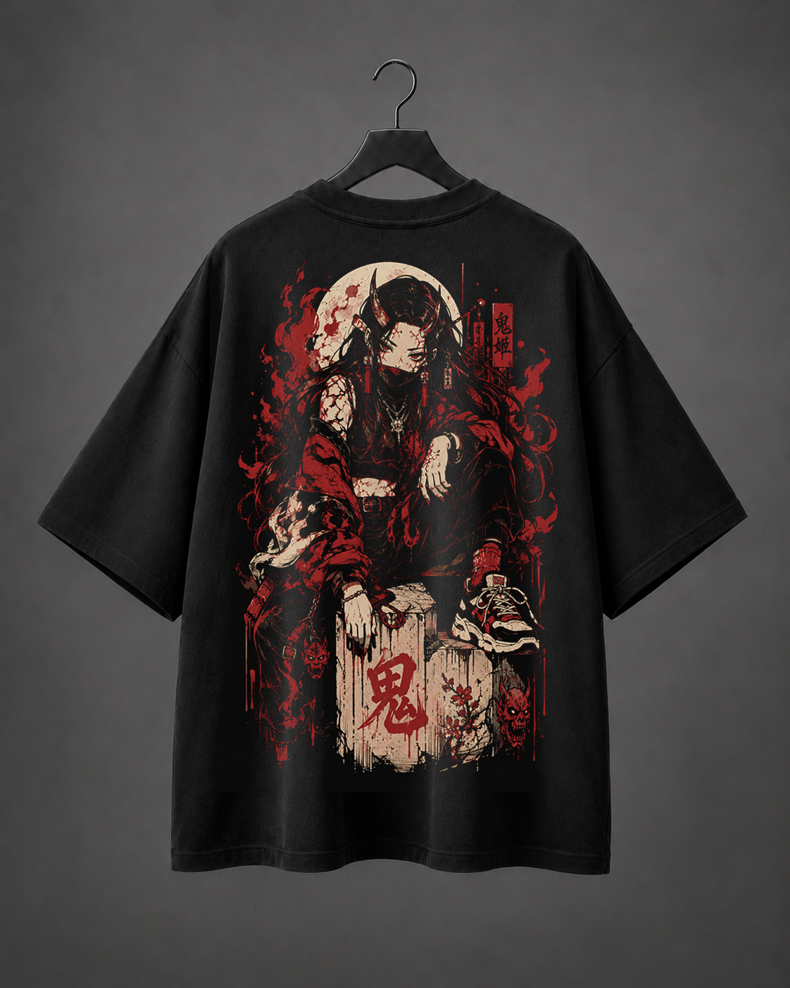 Camiseta Oversized Akai Oni