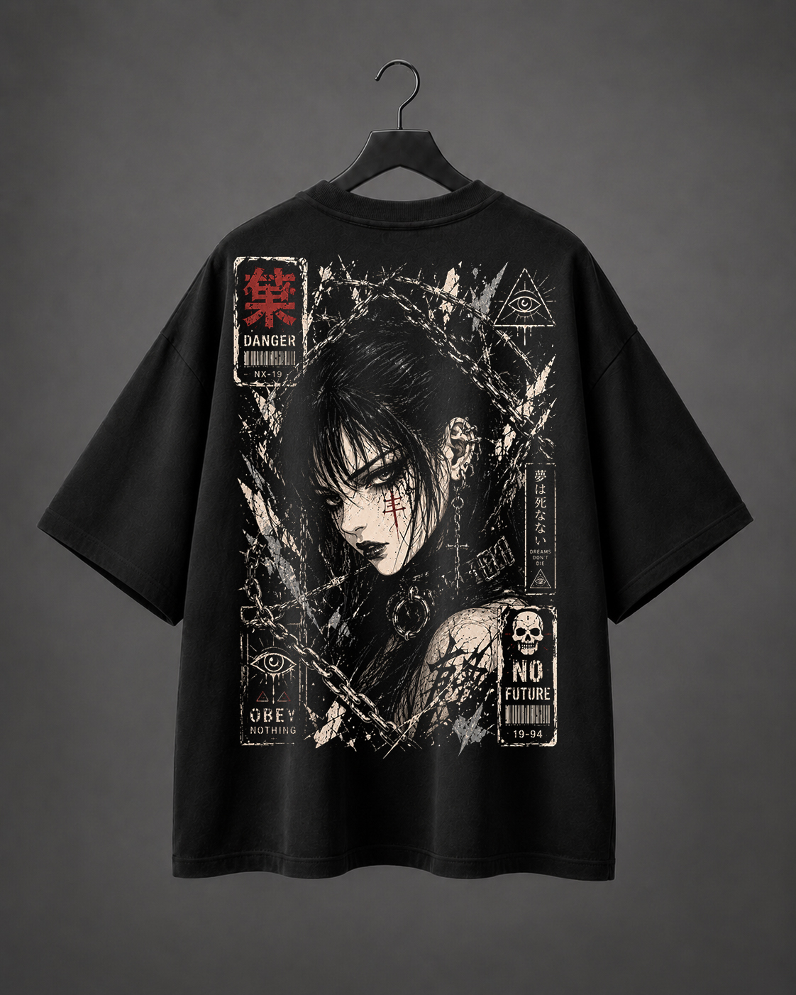 Camiseta Oversized Danger Kizu