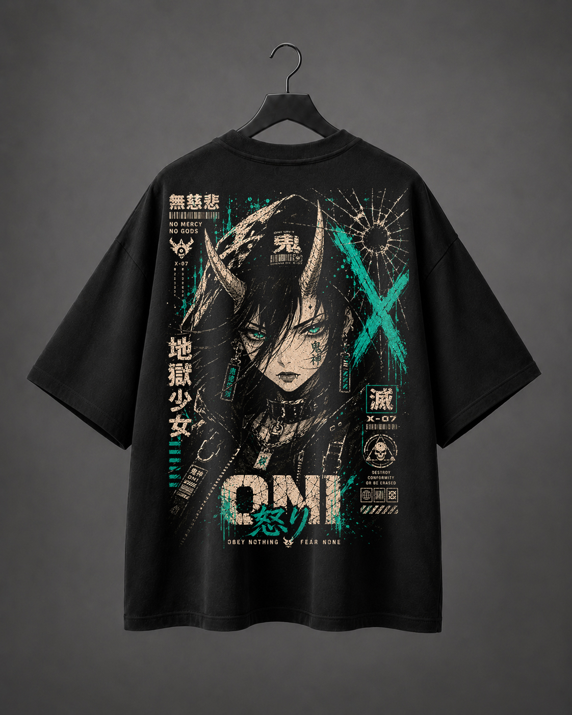 Camiseta Oversized Oni Zero