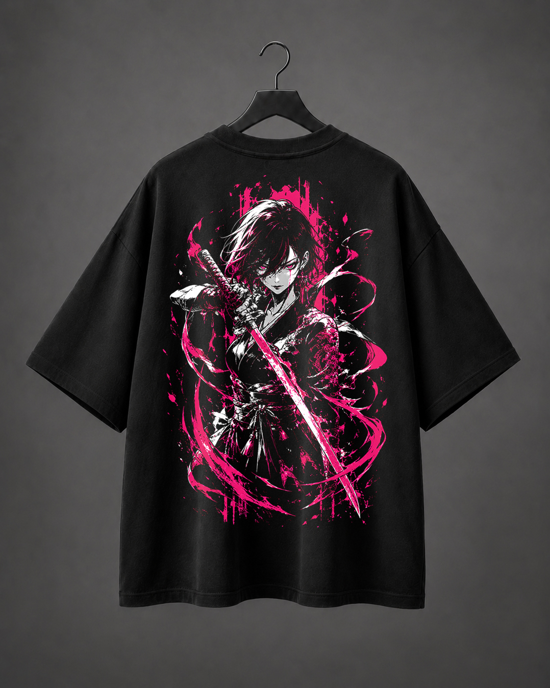 Camiseta Oversized Kunoichi Neon